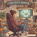 Cozy Girl's Gaming Sanctuary: A Cute Cozy Gaming Coloring Book Fun Easy Bold Line Designs of Gamer Girl Aesthetic, Cozy Setups, Controllers, Headsets