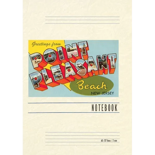 Vintage Lined Notebook Greetings from Point Pleasant Beach, New Jersey