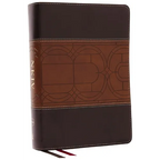 NKJV Study Bible, Leathersoft, Brown, Full-Color, Thumb Indexed, Comfort Print: The Complete Resource for Studying God's Word