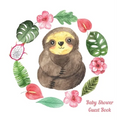 Sloth Baby Shower guest book