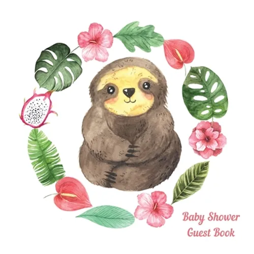 Sloth Baby Shower guest book