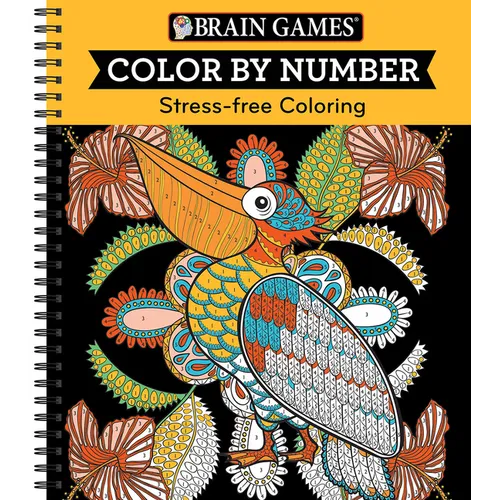 Brain Games - Color by Number: Stress-Free Coloring (Orange)