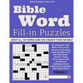 Bible Word Fill-in Puzzles Vol.1: Fun Fill-in Word puzzles with words out of the Bible