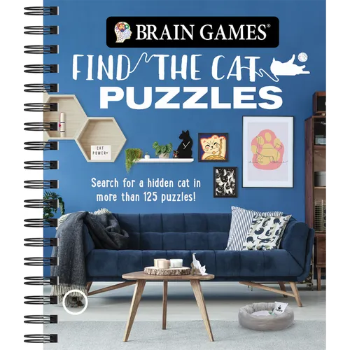 Brain Games - Find the Cat Puzzles: Search for a Hidden Cat in More Than 125 Puzzles! Volume 3