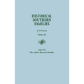Historical Southern Families. in 23 Volumes. Volume XX