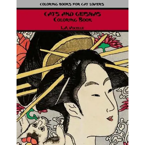 Cats and Geishas Coloring Book