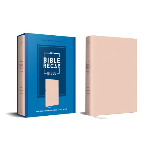 The Bible Recap 365-Day Chronological Study Bible: English Standard Version - Imitation Leather, Pink