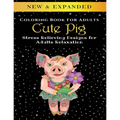 Cute Pig - Adult Coloring Book: Stress Relieving Designs for Adults Relaxation