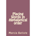Placing Words In Alphabetical order
