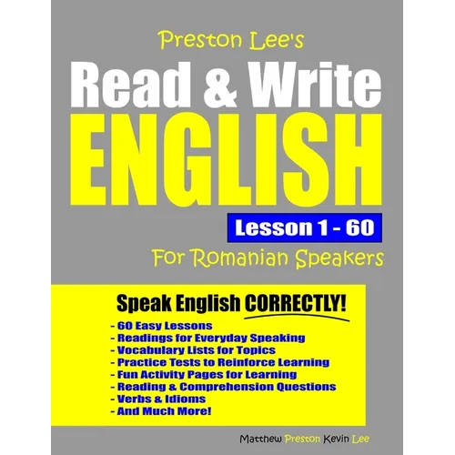 Preston Lee's Read & Write English Lesson 1 - 60 For Romanian Speakers