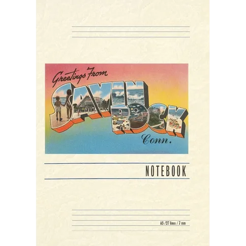 Vintage Lined Notebook Greetings from Savin Rock