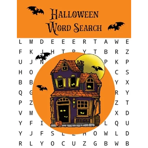 Halloween Word Search: Puzzles Activity Book, Fun For Kids & Adults, Puzzle Activities Gift, With Solutions Pages