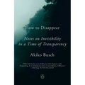 How to Disappear: Notes on Invisibility in a Time of Transparency