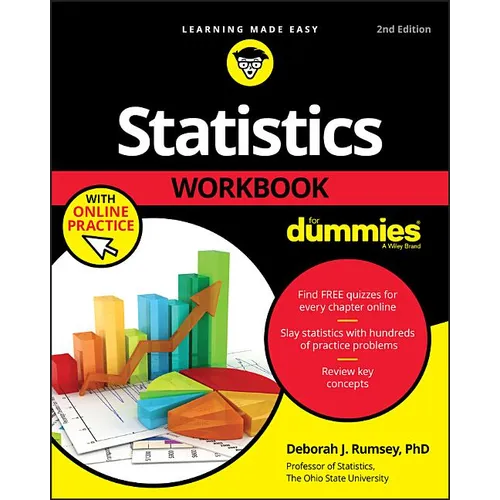 Statistics Workbook for Dummies with Online Practice