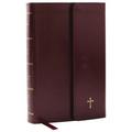 NKJV Compact Paragraph-Style Bible W/ 43,000 Cross References, Burgundy Leatherflex W/ Magnetic Flap, Red Letter, Comfort Print: Holy Bible, New King