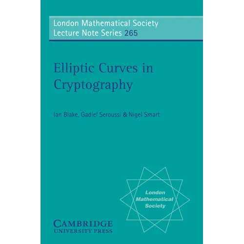 Elliptic Curves in Cryptography