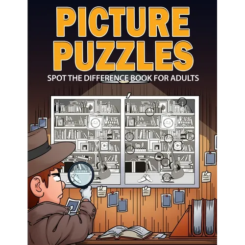 Picture Puzzles: Spot the Difference Book for Adults