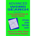 Advanced Word Search Adult Series Volume 2: Collaboration Mixed Topics: Puzzles with right angle word patterns