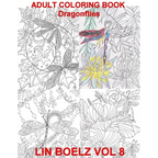 Adult Coloring Book Dragonflies - Paperback