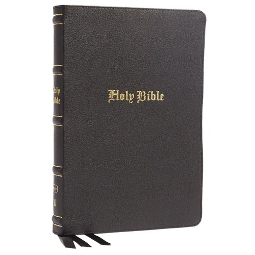 KJV Holy Bible: Large Print Thinline, Black Genuine Leather, Red Letter, Comfort Print: King James Version