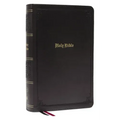 KJV Holy Bible: Large Print Single-Column with 43,000 End-Of-Verse Cross References, Black Leathersoft, Personal Size, Red Letter, Comfort Print: King