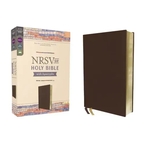Nrsvue, Holy Bible with Apocrypha, Leathersoft, Brown, Comfort Print