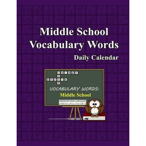 Whimsy Word Search, Middle School Vocabulary Words - Daily Calendar - In ASL