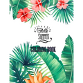 Hello Summer Coloring Book: 53 Anti-Stress Adult Coloring Pages With Tropical Patterns, Flowers, Birds, Butterflies, and Fruits