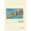 Vintage Lined Notebook Greetings from Jacksonville, Florida