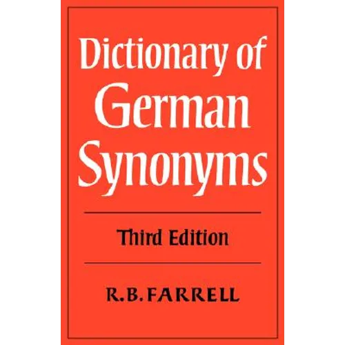 Dictionary of German Synonyms