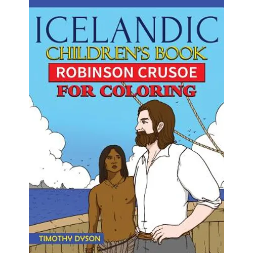 Icelandic Children's Book: Robinson Crusoe for Coloring
