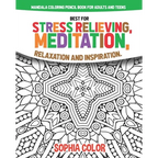 mandala coloring pencil book for adults and teens best for stress relieving, meditation, relaxation, and inspiration.: flower creative pattern gift - Paperback