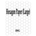 Hexagon Paper (Large): 100 Pages 8.5" X 11"