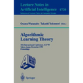 Algorithmic Learning Theory: 10th International Conference, Alt '99 Tokyo, Japan, December 6-8, 1999 Proceedings