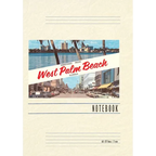 Vintage Lined Notebook Greetings from West Palm Beach, Florida - Paperback