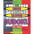 Adult puzzles. Big Samurai and Calcudoku 9x9 Sudoku. Easy - medium levels.: Very large font.