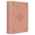 ESV Study Bible (Trutone, Blush Rose, Fleur-De-Lis Design)