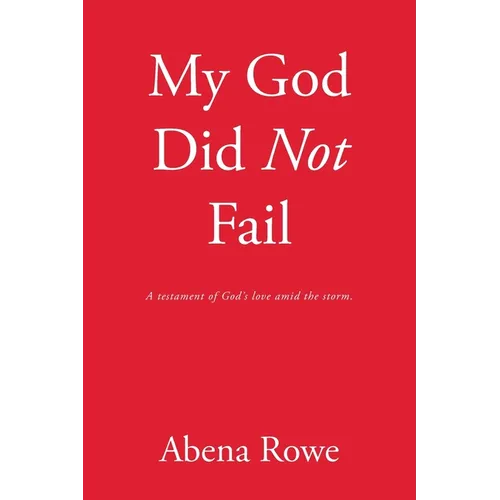 My God Did Not Fail: A testament of God's love amid the storm. - Paperback