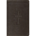 ESV Thinline Bible, Red Letter (Trutone, Charcoal, Celtic Cross Design)