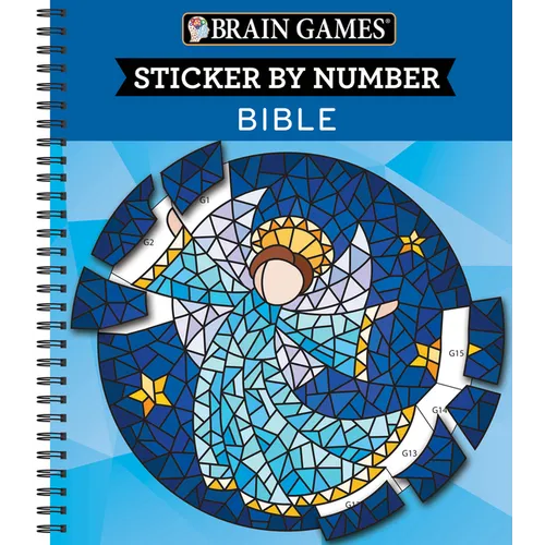 Brain Games - Sticker by Number: Bible (28 Images to Sticker)