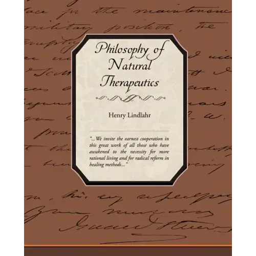 Philosophy of Natural Therapeutics