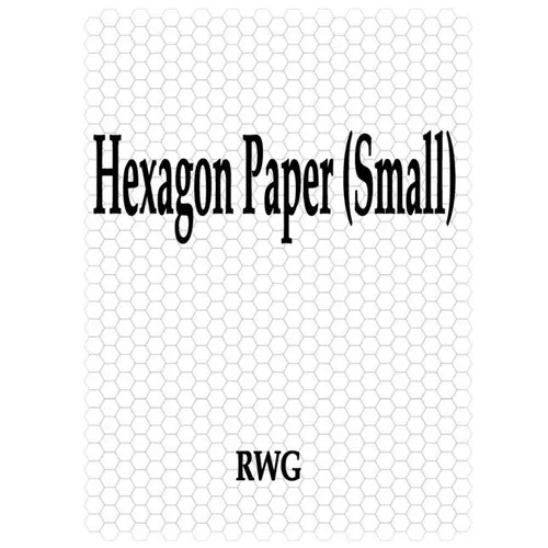Hexagon Paper (Small): 100 Pages 8.5" X 11"
