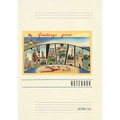 Vintage Lined Notebook Greetings from Delaware