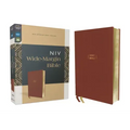 Niv, Wide Margin Bible (a Bible That Welcomes Note-Taking), Leathersoft, Brown, Red Letter, Comfort Print