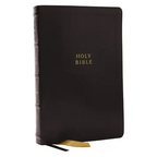 KJV Holy Bible with Apocrypha and 73,000 Center-Column Cross References, Black Leathersoft, Red Letter, Comfort Print: King James Version - Imitation Leather