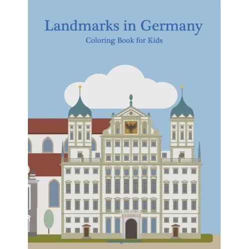 Landmarks in Germany Coloring Book for Kids