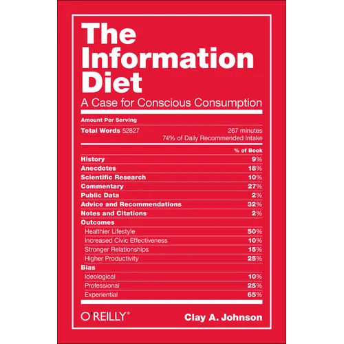 The Information Diet: A Case for Conscious Comsumption