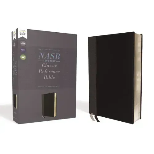 Nasb, Classic Reference Bible, Leathersoft, Black, Red Letter, 1995 Text, Comfort Print