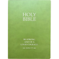KJV Holy Bible, Be Strong and Courageous Life Verse Edition, Large Print, Olive Ultrasoft: (Red Letter, Green, 1611 Version)