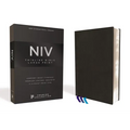 Niv, Thinline Bible, Large Print, Premium Leather, Goatskin, Black, Premier Collection, Comfort Print